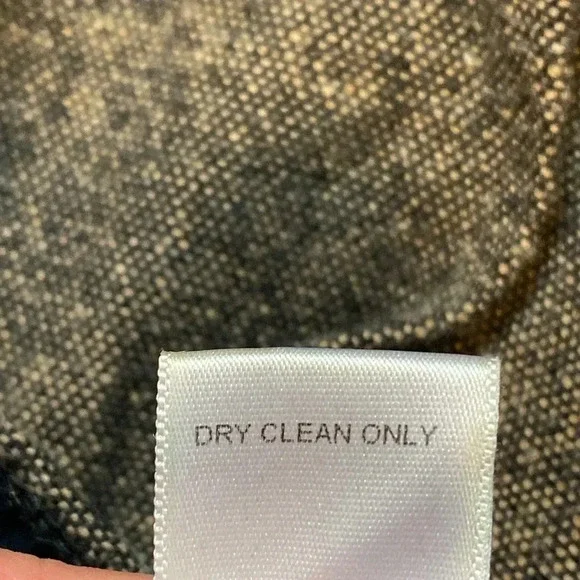 Neige from Paris wide Leg Crop Trousers Tweed Pleated Black & beige - Picture 8 of 9